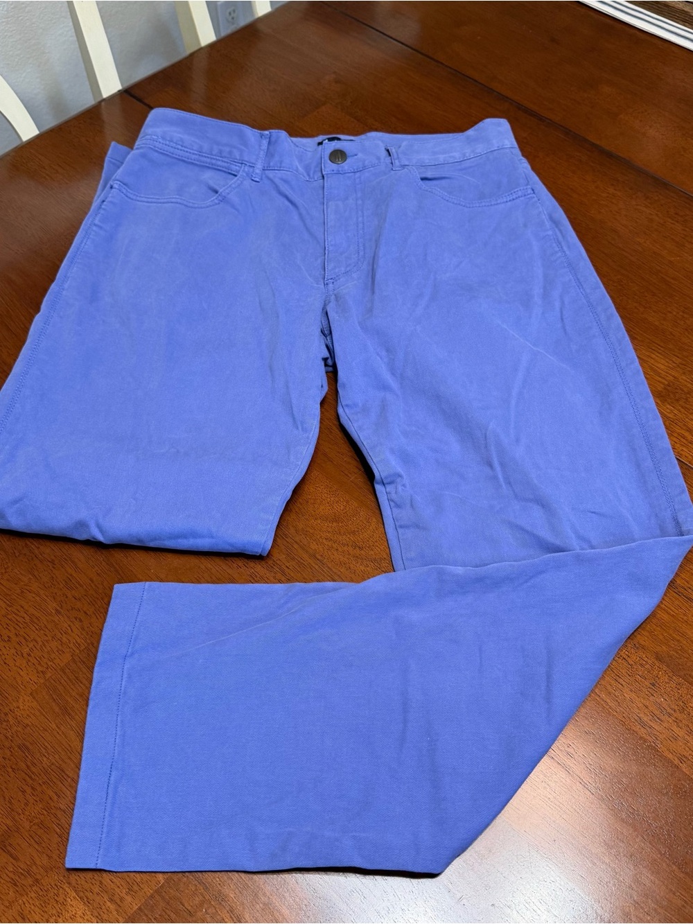 Johnnie-O West Coast Prep Blue Stretch Cotton Twill Chino Pants Mens 33x30